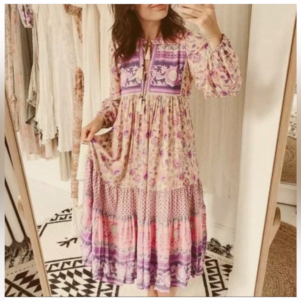 NWT Boho Gypsy Maxi Portobello Dress - Picture 3 of 4